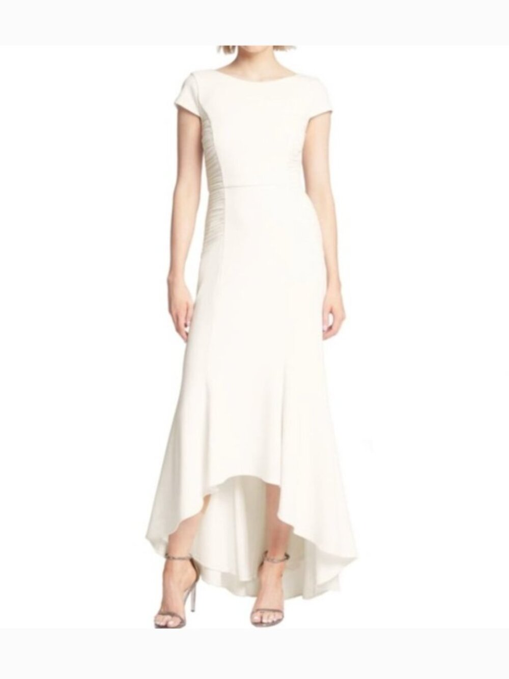 Halston Heritage White High Low Dress